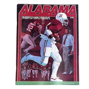 1984 Alabama Crimson Tide vs Boston College Eagles Football Program Doug Flutie